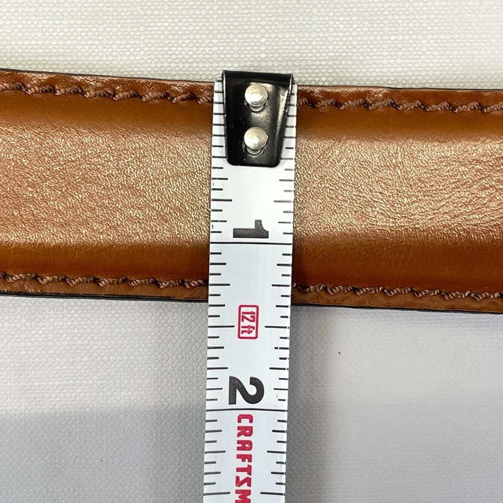 Joseph Abboud Brown Leather Dress Belt Men's Size 40 Handcrafted - Made in Italy